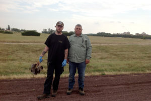 La photo d’Antoine en intervention sur un hippodrome